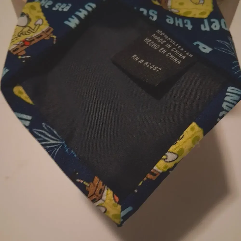 Nickelodeon SpongeBob Kids Tie - Blue and Yellow